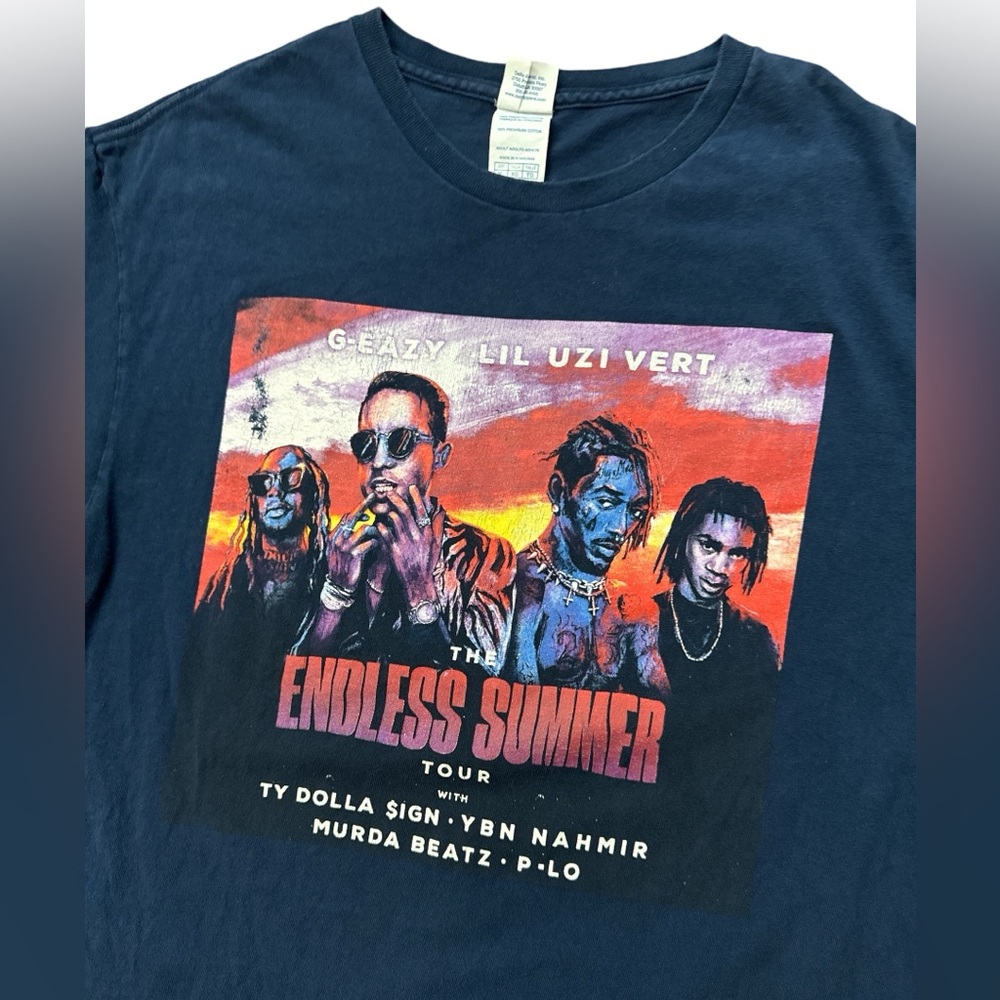 Lil Uzi Vert/G-Eazy The Endless Summer Tour Concert T-Shirt Navy‎ Size XL Men’s